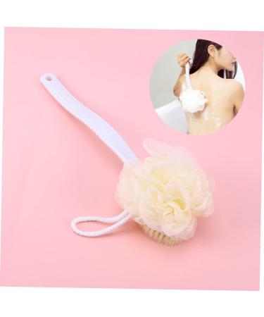 Healvian Shower Brush - Body Bath Scrubber & Massage Brush | Soft Back Loofah Scrubber Towel - White - Buy Online on GoSupps.com