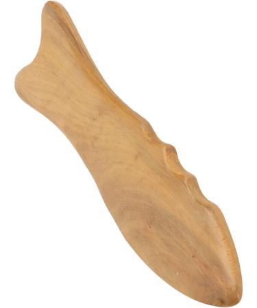 Verdant Touch Wood Gua Sha Board - Fish Form Universal Massage Tool for Face & Body | Premium Wooden Scraping Massage Device - Buy Online on GoSupps.com