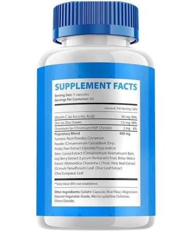 Glyco Fix Capsules - GlycoFix Advanced Supplement All Natural Formula to Maintain Healthy Levels Maximum Strength Daily Formula Gyco Fix Capsules Reviews 1 Pack - Buy Online on GoSupps.com