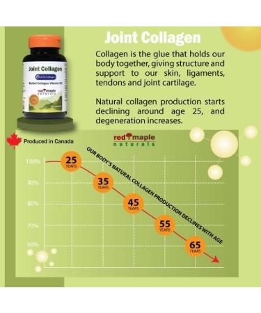 Red Maple Naturals Joint Collagen 500mg (BioCell Collagen & Vitamin D3) 60 Capsules - Buy Online on GoSupps.com
