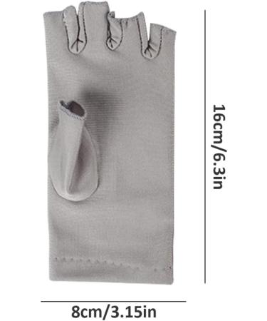 Nail Dryer Anti UV Protection Gloves Led Lamp Radiation UV Shield Fingerless Gloves Nail Art Dryer Tools for Salon Home 1 Pair Black nail art gloves - Buy Online on GoSupps.com