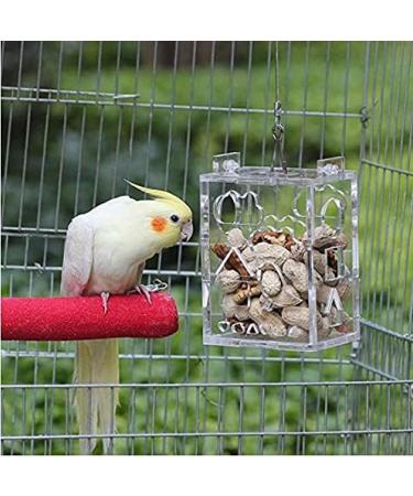OKBY Parrot Feeding Toys - Acrylic Parrot Pets Feeder Food Basket Feeding Puzzle Toys Peanut Fruit Vegetables - Buy Online on GoSupps.com