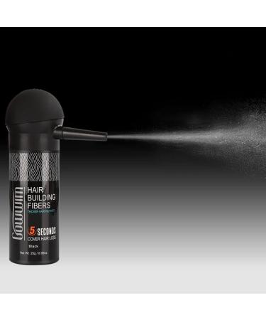 Gowwim Hair Thickening Fibers 2-in-1 Kit Set - Keratin Building Fibers & Spray Applicator - Instantly Cover Sparse Hair - Black - Buy Online on GoSupps.com