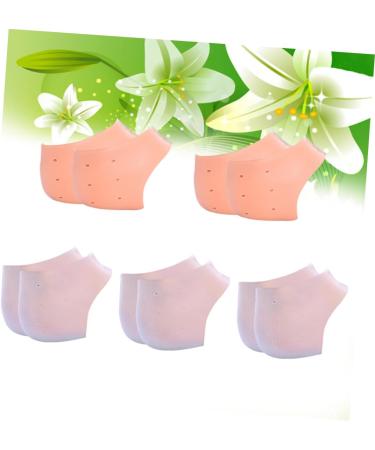 DOITOOL 5 Pairs Moisturizing Heel Socks Silicone Heel Protector Heel Cushion Foot Sleeve Reusable Moisturizing Foot Protectors for Feet Silica Protective Sleeve High Heels Buffer Sleeve - Buy Online on GoSupps.com
