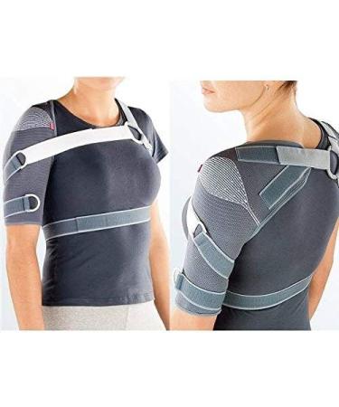 Omomed Knit Shoulder Support Right (Silver) - Comfortable & Durable Shoulder Brace for Pain Relief | International Shipping Available - Buy Online on GoSupps.com