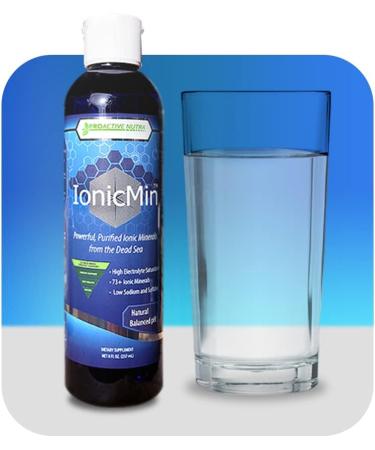 IonicMin - 73+ Purified Ionic Minerals from The Dead Sea | High Electrolyte, Low Sodium, Low Sulfate | Mineral Supplements - 8 fl. oz - Buy Online on GoSupps.com