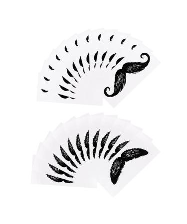 Healifty Autocollants Moustache D coratifs 24 Pi ces Kit pilation Poils Nez Petites Tailles pour Hommes et Femmes Usage Quotidien Prot ge-barbe Accessoires pilation Visage