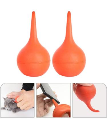 2pcs Ear Wax Removal Rubber Squeeze Bulb for Adults & Pets - Soft Hand Syringe for Ear Cleaning - Laboratory Tool for Ear Health and Inspection - Buy Online on GoSupps.com