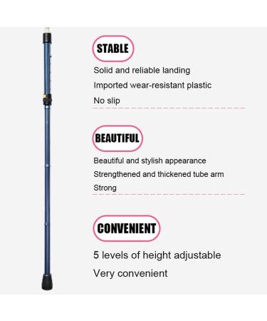 Forearm Crutch/Cane Folding Crutches for Adults Multifunction Crutch 5 Steps Height Adjustable Non Skid Rubber Tips That Acts As A Extra Balance Strong Performance Cane - Buy Online on GoSupps.com