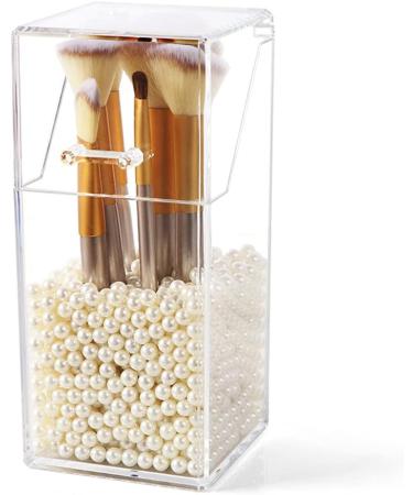 Mulinhai Acrylic Makeup Brush Holder | Stylish Cosmetic Organizer for Dressing Tables & Bathrooms Perfect Storage Solution - Buy Online on GoSupps.com