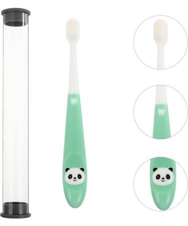 Lurrose Panda Toothbrush for Kids Cartoon Whole Mouth Training Brush Cute & Deep Clean Baby Tooth Cleaner (1 Pack Green) - Buy Online on GoSupps.com
