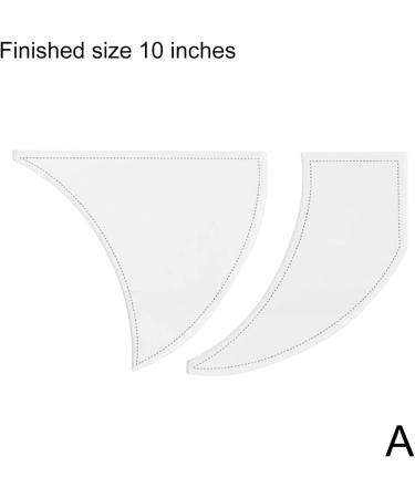 Fuvtory Twisted Pinwheel Template 2PCS - Acrylic Quilting Templates for DIY Sewing Crafts - Buy Online on GoSupps.com