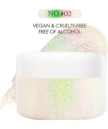 Buy Holographic Glitter Gel 50ML - Long Lasting Waterproof Makeup for Eyes Face Hair & Nails | High Gloss Sequin Gel - Buy Online on GoSupps.com