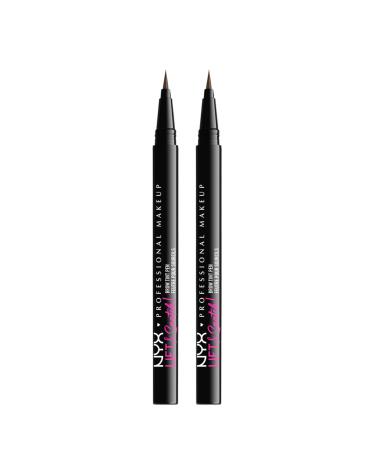 NYX PROFESSIONAL MAKEUP Lift & Snatch Eyebrow Tint Pen Ash Brown (Pack Of 2) - Buy Online on GoSupps.com