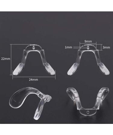 Heyona Glasses Repair Set - Blue Silicone Nasal Pads & Screw Pads for Kids - U-Shaped Plastic Glasses Accessories - Buy Online on GoSupps.com