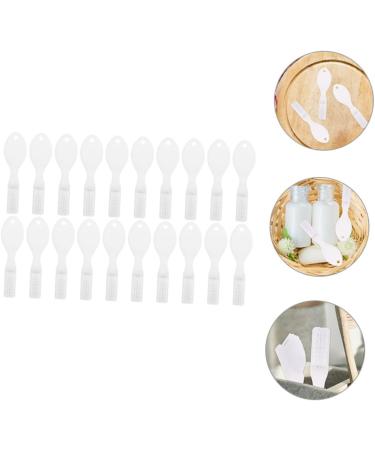 Buifulsic 20-Pack Mini Toothbrushes Soft Nylon Short Handle Safe for Travel & Prisons Clear White Design - Buy Online on GoSupps.com