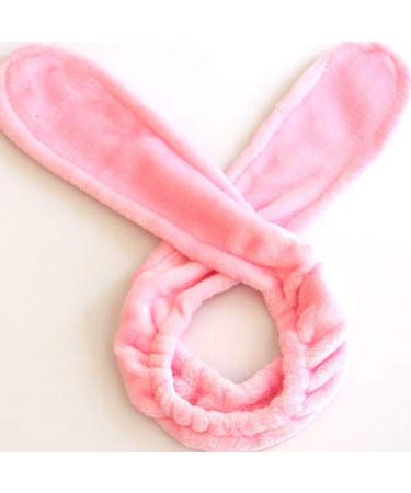 Minkissy Hasenohr Fleece Headband for Women & Girls | Makeup Hair Band & Facial Wash Accessories (Pink/Gray) - Shop Now! - Buy Online on GoSupps.com