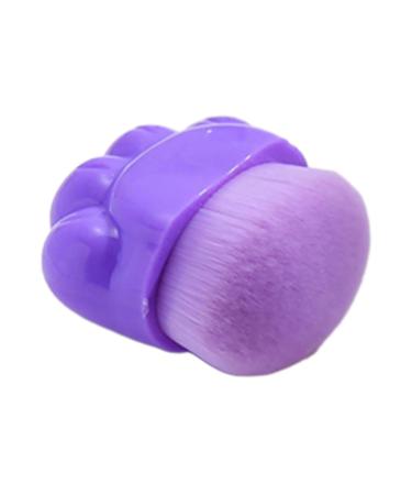 FRCOLOR Purple Plastic Foundation Applicator Brush Cosmetics Applicator Brush Portable Blush Brush Artificial Fiber Cosmetics Brush