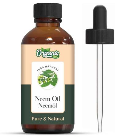  ORGANIC ZING Organic Zing Neem Oil | Pure & Natural Essential Oil for Skincare Hair Care & Massage - 30ml/30ml - Buy Online on GoSupps.com