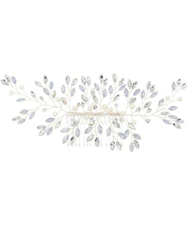 Bride Wedding Hair Comb Hair Accessories with Crystal Bridal Side Combs Headpiece for Women and Girls Bridal Headpiece - Buy Online on GoSupps.com