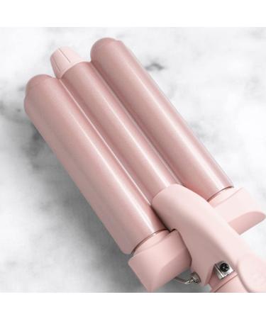 FoxyBae Baby Blush Wavy Baby Triple Waver - Tourmaline-Infused 3 Barrel Ceramic Waver - Buy Online on GoSupps.com
