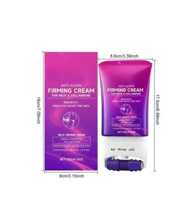 fufumiko Neck Roller Cream with Massage Roller - Firming & Moisturizing Neck Treatment for Women & Men Daily Anti-Aging Care to Smooth Neck Skin Gentle Formula with Peptides - Buy Online on GoSupps.com