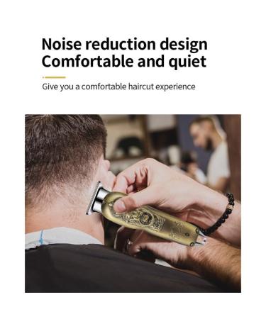 Professional Gold Hair Clippers for Men | Rechargeable Electric Trimmer & Groomer with Digital Display - Buy Online on GoSupps.com