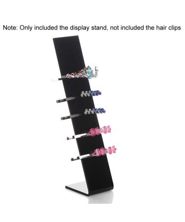 4-Piece Black Acrylic Hair Clip Display Stand Organizer - Buy Online on GoSupps.com