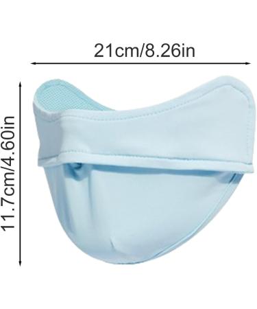 UV Protection Masques | UPF 50+ Anti-UV Face for Women - Breathable Face Quick Drying Masque to Block UVA and UVB Rays for Hiking Travelling Blue - Buy Online on GoSupps.com