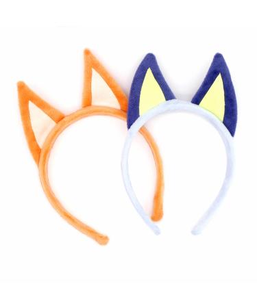 Jing xin 2 PCS Dog Ears Headbands,Halloween Animal Headwear Cosplay Costume Accessories Birthday Party for Children Adult