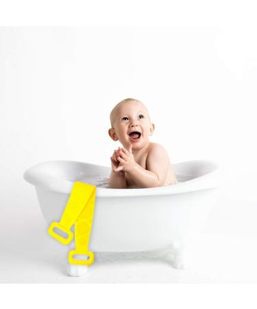 Silicone Back Scrub Exfoliating Back Scrubber - Yellow 23.5 Inch - Buy Online on GoSupps.com