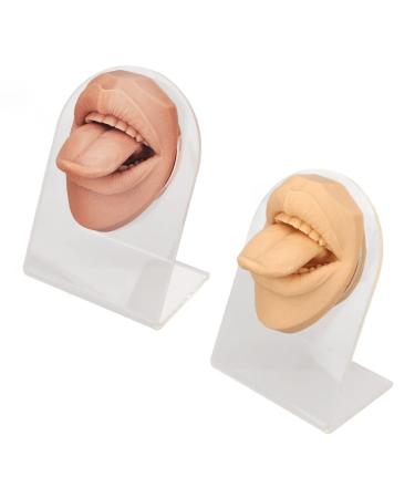 Piercing Tongue Model Soft Tongue Mouth Model for Beginners for Salon