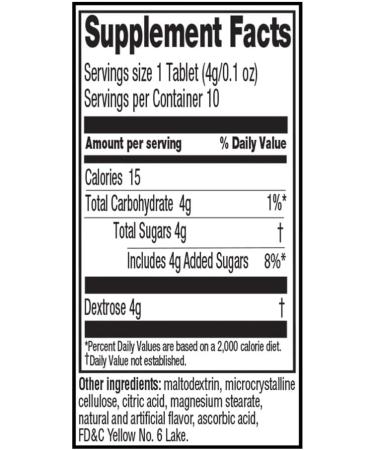 Quality Choice Fast Acting Glucose Tablets Orange Flavor Blood Sugar Treatment 10 Count - Pack of 6 - Buy Online on GoSupps.com