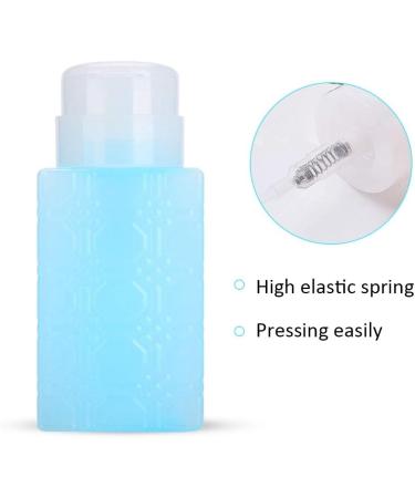 Nail Polish Remover Pump Bottle Portable Refillable Pump Dispenser Bottle Nail Art Polish Makeup Remover Lotion Container Cleaner Refillable Bottle(Blue) - Buy Online on GoSupps.com