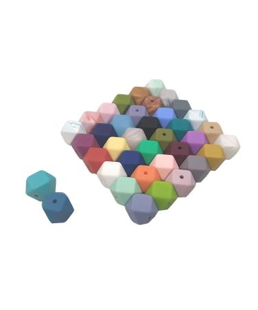 DIY Silicone Hexagon Pearl Beads 50PC 17mm - Handmade Jewelry Making Accessory - Buy Online on GoSupps.com
