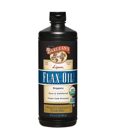 Barlean's Organic Lignan Flax Oil 32 fl oz (946 ml)