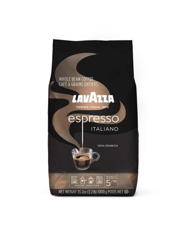 Lavazza Caffe Espresso Whole Bean Coffee Blend, Medium Roast, 2.2-Pound Bag Caffe Espresso 2.2 Pound (Pack of 1)