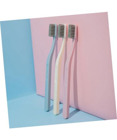 Biodegradable Adult Toothbrush Set | Minkissy 6-Pack Harthaar & Charcoal Brushes - Eco-Friendly Oral Care - Buy Online on GoSupps.com
