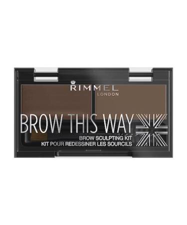 Rimmel London Brow This Way Brow Sculpting Kit 002 Medium Brown 1 Kit