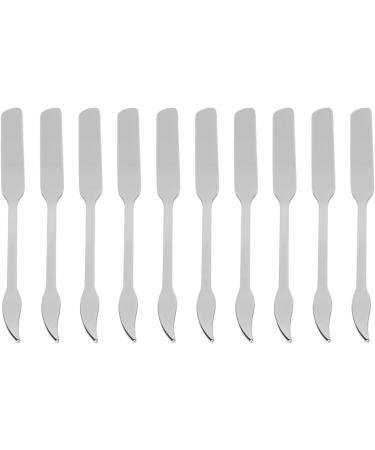 Jauarta 10PCS Makeup Spatula Tool Stainless Steel Double Ended Foundation Spatula for Makeup Accessories - Buy Online on GoSupps.com