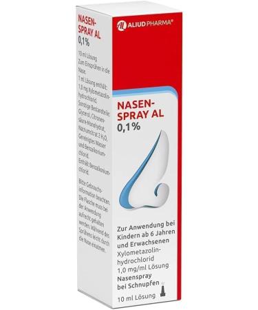 Nasal Spray AL 0.1% for Adults & Vitenda Hand Cream (5x10ml) - Relieve Colds & Stuffy Noses | International Shipping - Buy Online on GoSupps.com