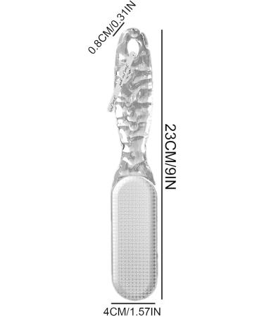 Pumice Stone Foot File Dead Skin Remover 2-in-1 Foot Rasp Foot Rasp for Cracked Heel Reduces Calluses & Corns Foot File for Foot Care Wet/Dry Feet Transparent - Buy Online on GoSupps.com
