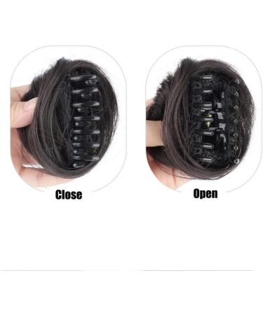 Cat Ears Hair Donut Chignon Claw Clip in Messy Hair Bun Space Bun Hair Pieces Cat Ears Bun Hair Extensions Wig Accessory Ponytail Hairpieces for Women Girls (Brown Black) Brown Dark - Buy Online on GoSupps.com