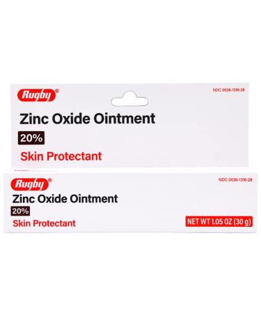 Rugby Zinc Oxide Ointment 20% Skin Protectant - 1.05 Oz
