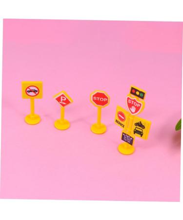 Fireman Birthday Cake Toppers - Kids Cupcake Decorations Set with Road Sign Picks - Firefighter Theme Party Supplies - Buy Online on GoSupps.com