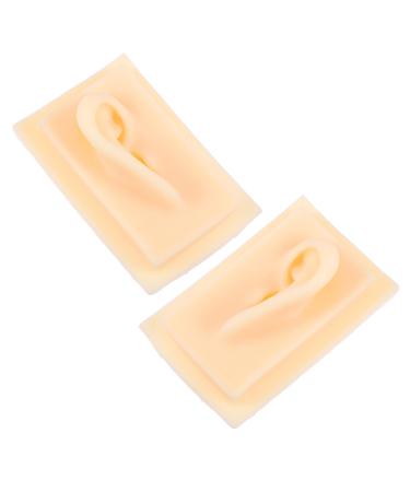 FOMIYES 1 Pair Ear Model Models Ear Cleaning Practice Tools Ear Acupoint Learning Tool Silicone Teaching Model Hearing-aid Display Props Ear Mold Ear Presentation Model 9.5X6.5X4.5CM As Shown
