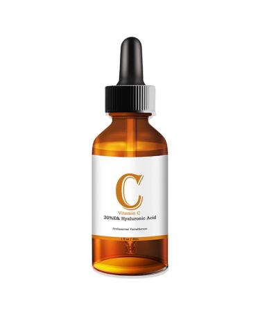Vitamin C Serum For Face Hyaluronic Acid Serum For Face Anti Aging Serum With Vitamin C Hyaluronic Acid and Vitamin E Vitamin C Face Serum For Dark Spots Even Skin Tone Fade Fine Lines 30 ml