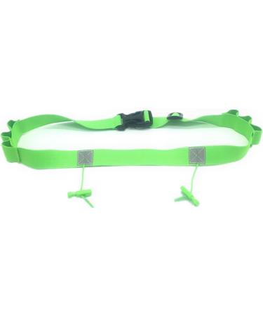 Passel Racing Number Belts - Adjustable Cycling & Triathlon Girdle with Water Bottle Holders - Green - Buy Online on GoSupps.com