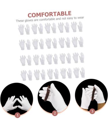 16 Pairs White Cotton Gloves Tool Gloves Black Cotton Gloves Warm Gloves Cotton Inspection Gloves Ladies Mittens Polishing Gloves Industrial Gloves Soft Jewelry Work - Buy Online on GoSupps.com