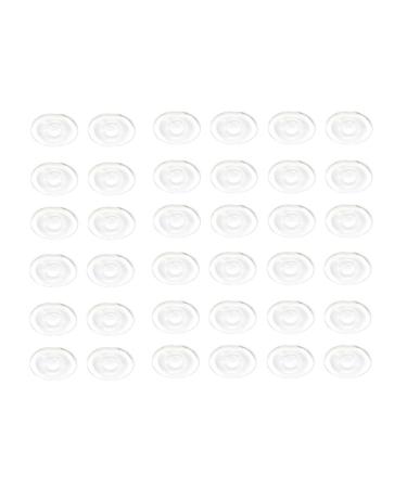 36 Pieces Clear Gel Oval Foot Corn Rings Gel Cushions Pads Caps Gel Oval Foot Corn Rings Gel Cushions Pads Caps Remover Shoes Sticker Foot Protector Self Adhesive Back Heel Sticker